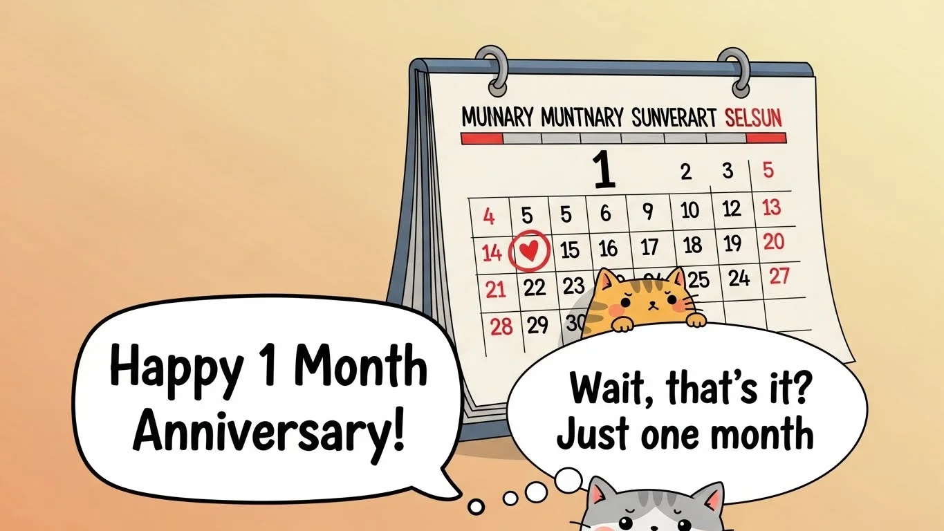 1 month anniversary wish