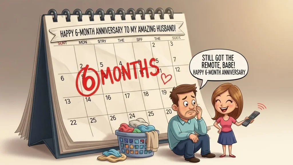 6 month anniversary wish for husband