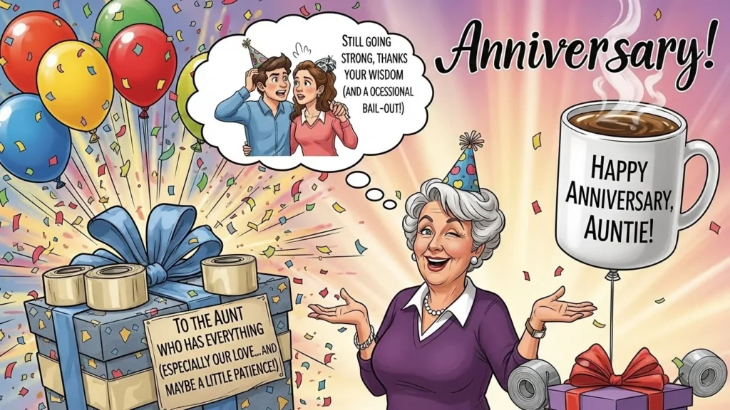 anniversary wish for aunty