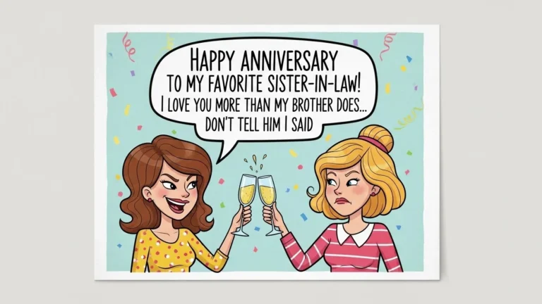 happy anniversary wishes for sister in law