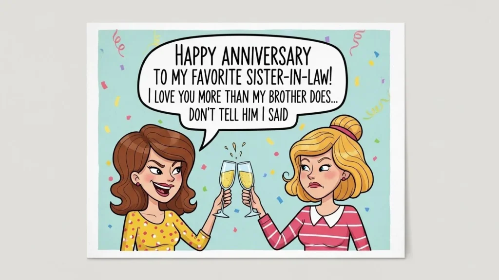 happy anniversary wishes for sister-in-Law