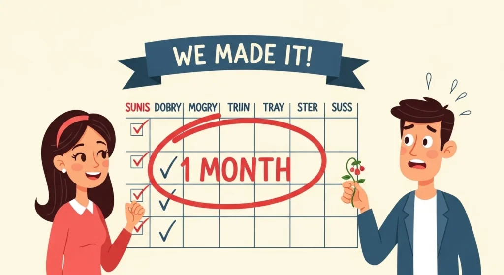 one-month anniversary wishes