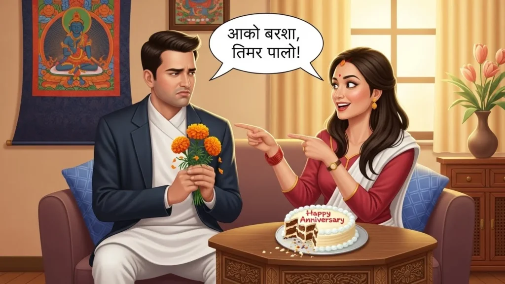 anniversary wish for husband in nepali