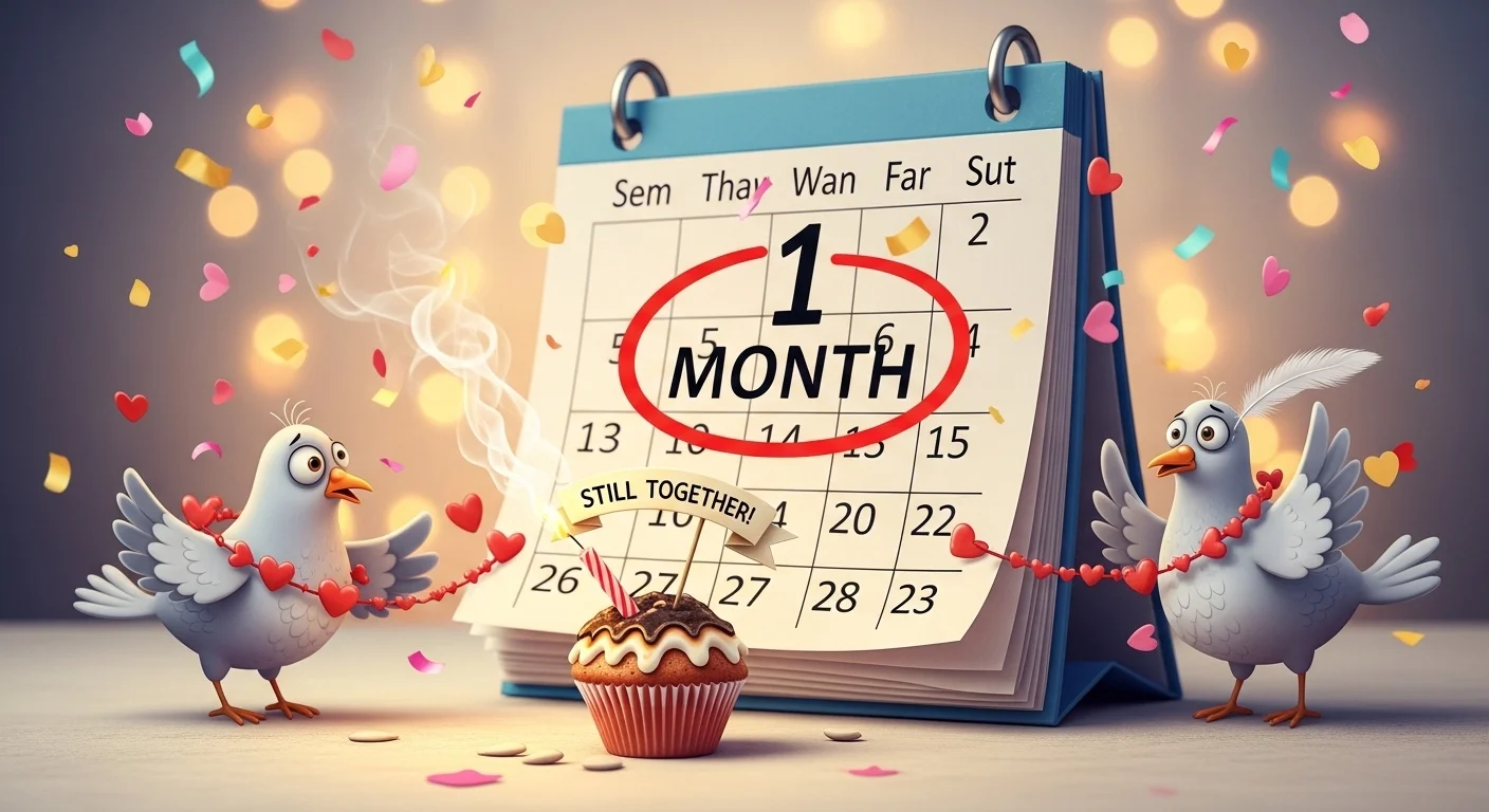 1 Month Anniversary Wishes for Couple