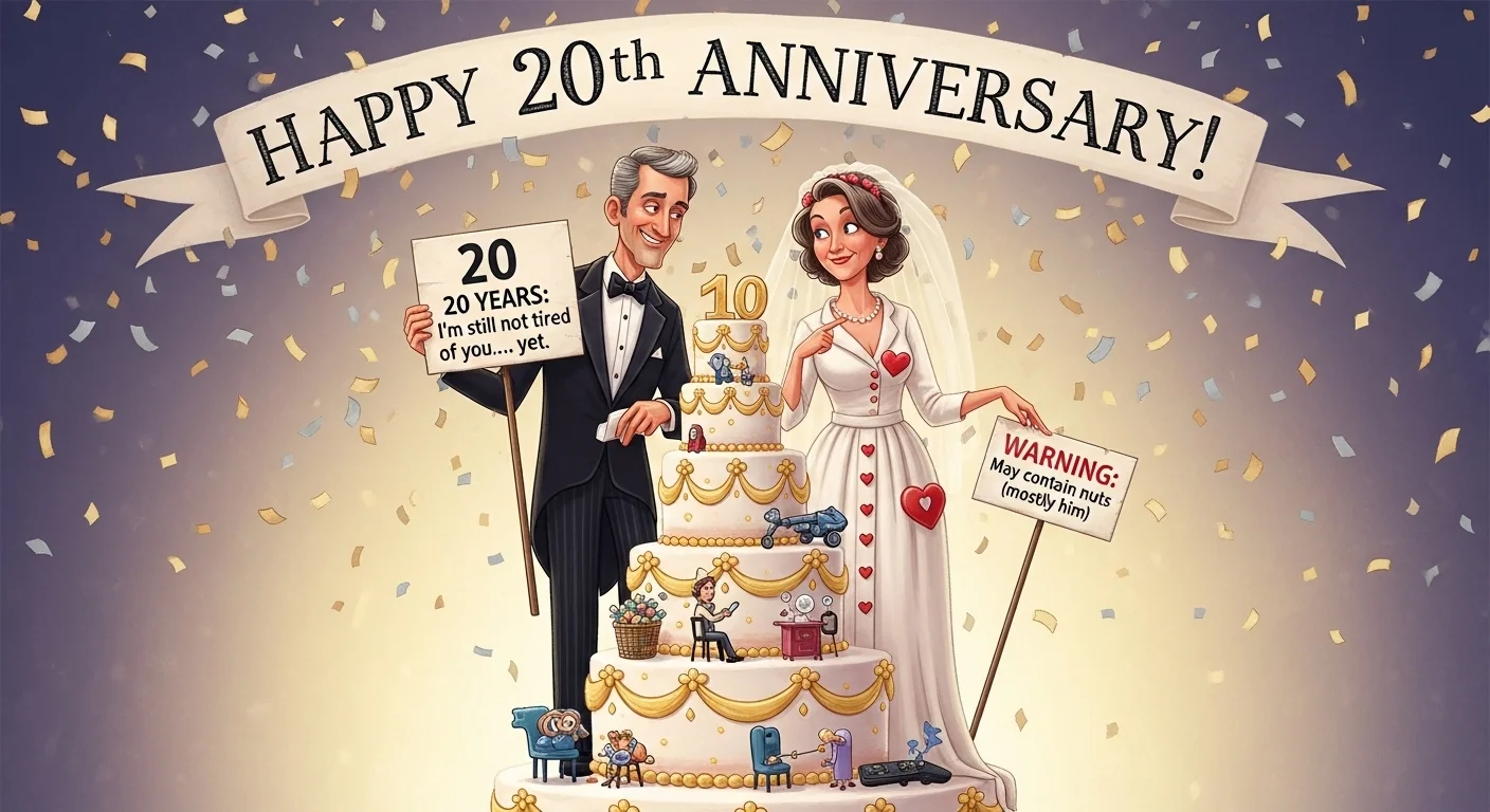 Funny 20 year anniversary quotes