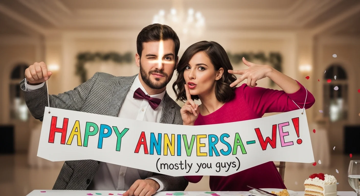 Funny wedding anniversary wishes for best friend