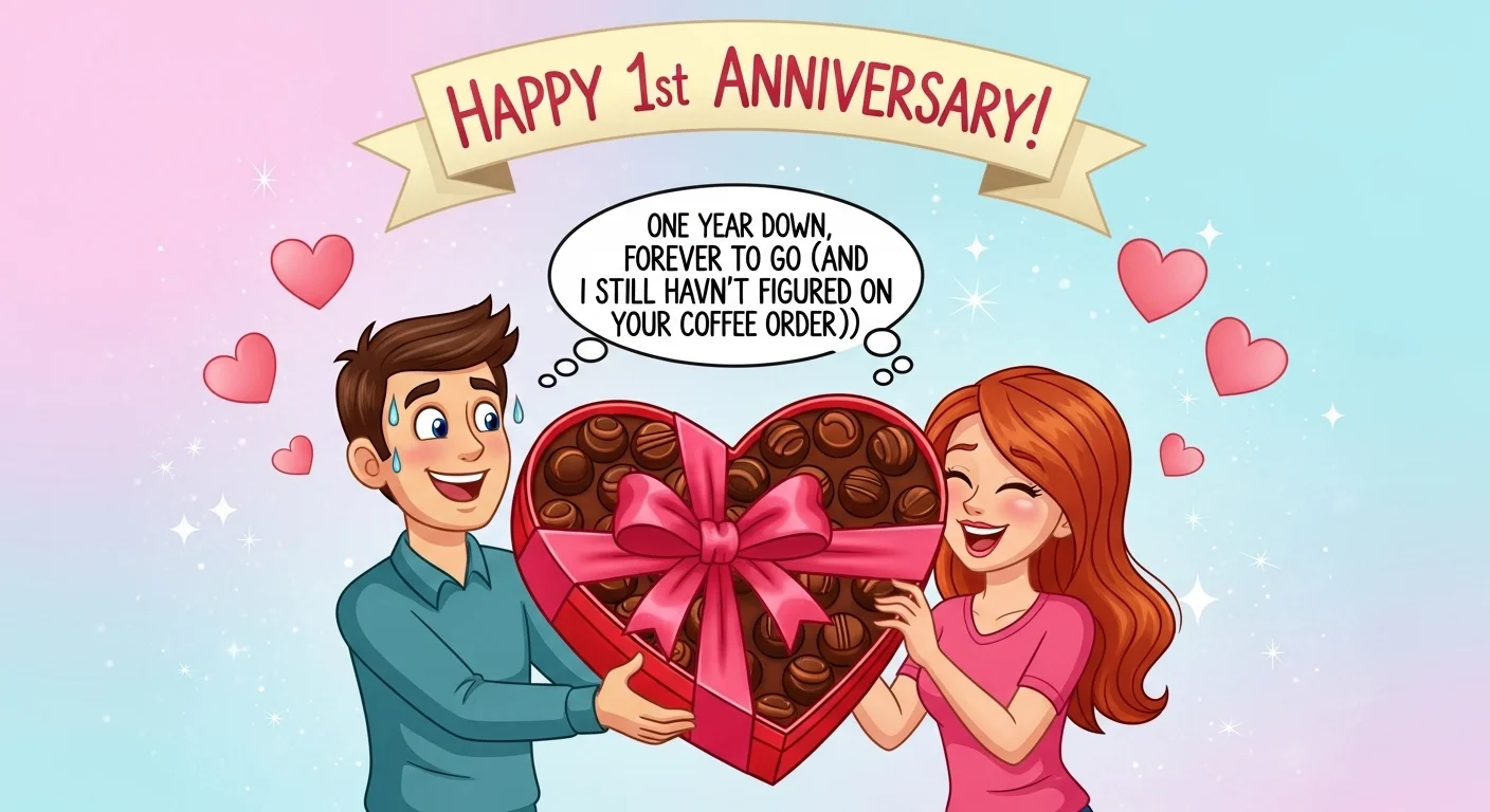Heart Touching 1st Anniversary Wish for Girlfriend