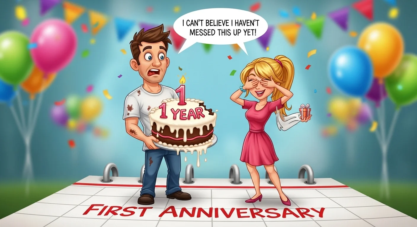 Romantic first anniversary wishes for boyfriend