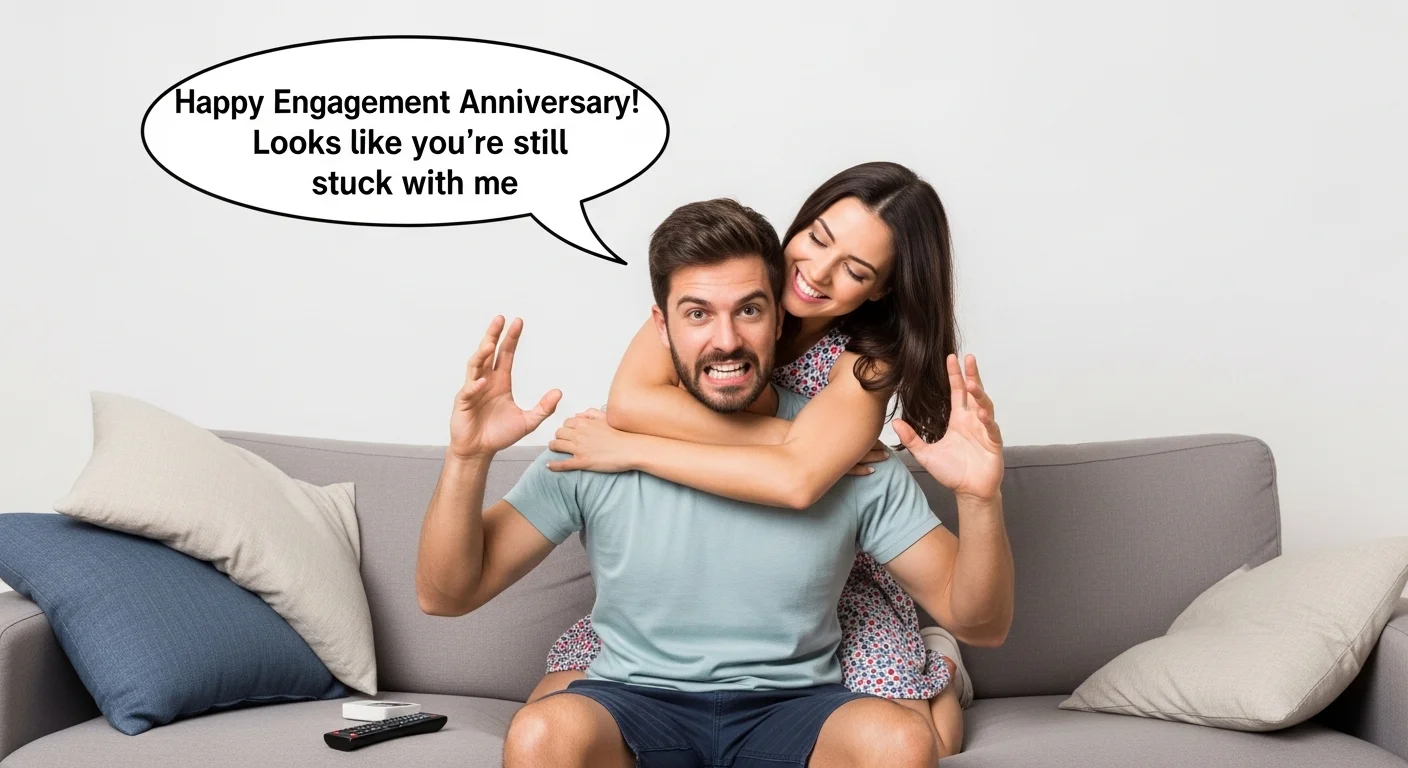 Short engagement anniversary wishes for husband