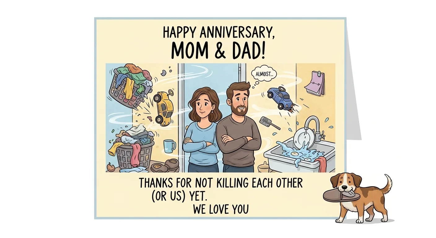 Unique anniversary wishes for mom dad