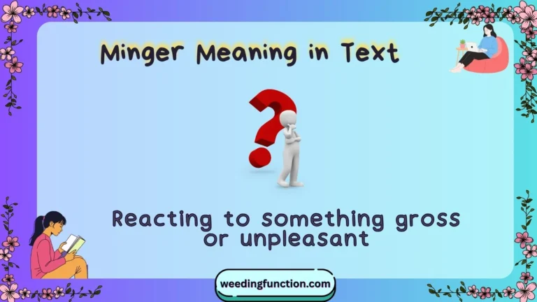 Minger Meaning in Text