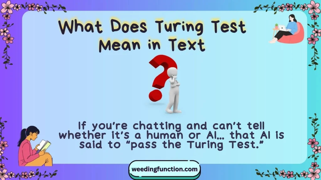What Does Turing Test Mean in Text