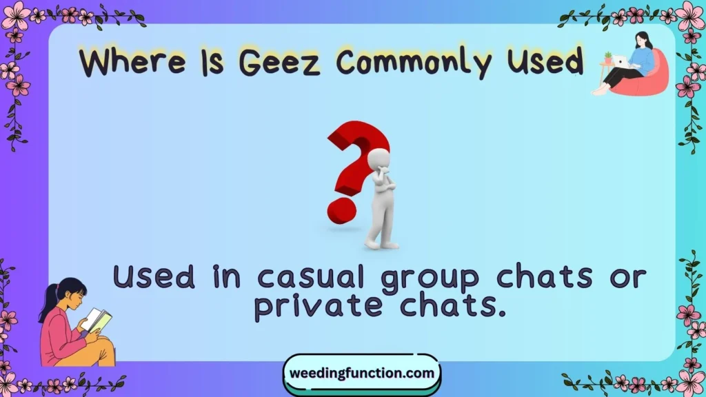 Where Is Geez Commonly Used