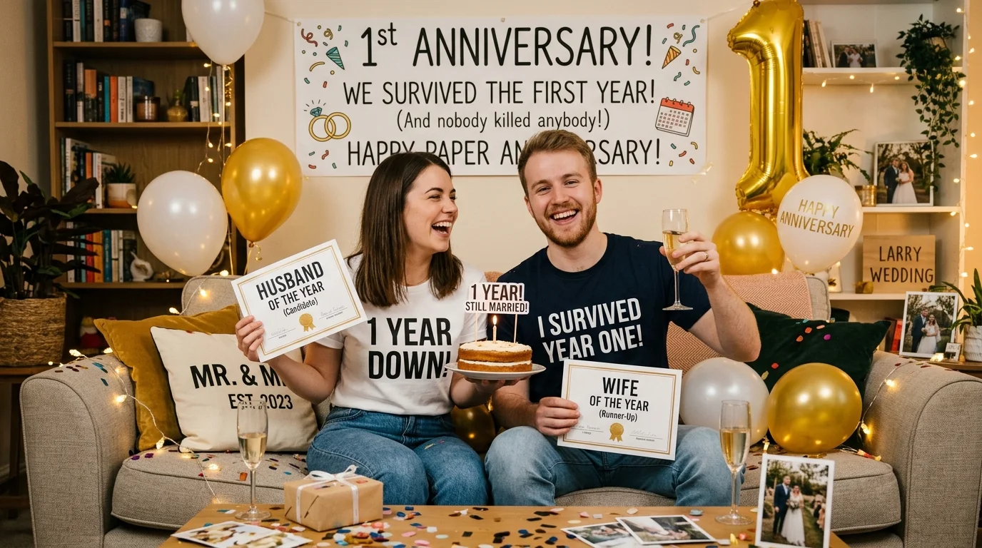 How to wish for a 1st wedding anniversary to friend
