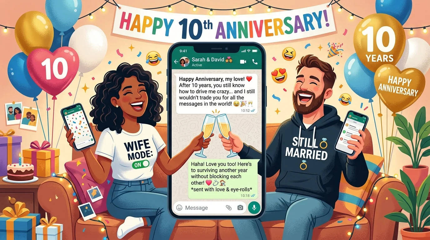Whatsapp Wedding Anniversary Wishes for Wife